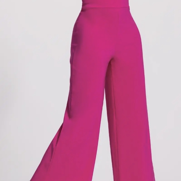 Weissman girls hot pink stretch suit blazer and matching pants size MA - Picture 2 of 8